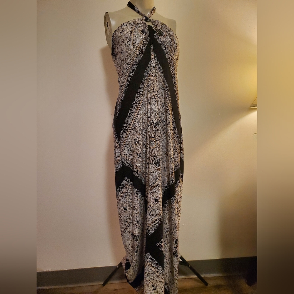 Valerie Bertinelli Halter Maxi Dress Size 10